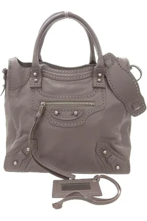 Balenciaga Pre-owned, Dame, Brun, ONE SIZE, Uld, Pre-owned Laeder balenciaga-tasker