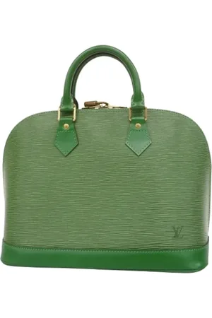 LOUIS VUITTON Pre-owned, Dame, Grøn, ONE SIZE, Tyl, Pre-owned Laeder louis-vuitton-tasker