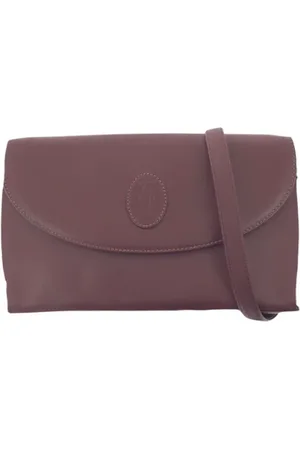Cartier Pre-owned, Dame, Rød, ONE SIZE, Uld, Pre-owned Laeder crossbody-tasker