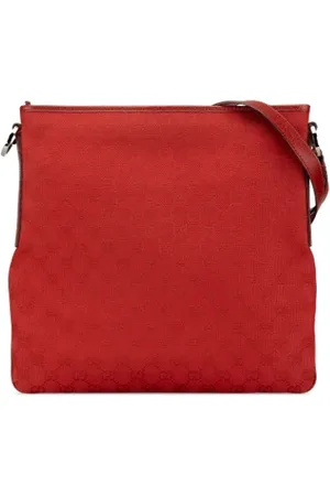 Gucci Pre-owned, Dame, Rød, ONE SIZE, Uld, Pre-owned Canvas gucci-tasker