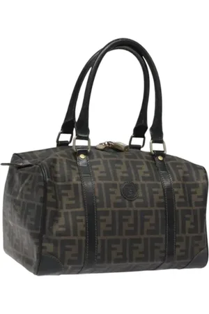 Fendi Pre-owned, Dame, Brun, ONE SIZE, Tyl, Pre-owned Laeder hndtasker