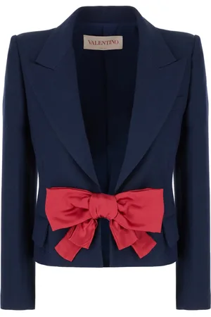VALENTINO GARAVANI Jakke, Dame, Blå, XS, Uld, Stilfulde Jakker og Veste Kollektion