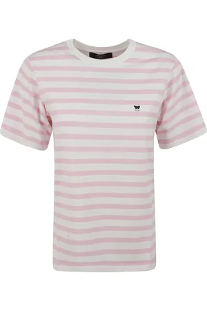 Max Mara Top, Dame, Lyserød, XS, Bomuld, T-shirts og Polos Satrapo