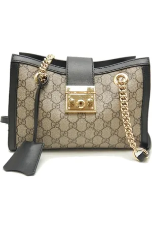 Gucci Pre-owned, Dame, , ONE SIZE, Uld, Pre-owned Canvas skuldertasker