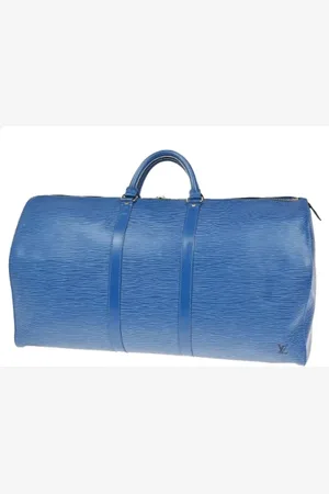 LOUIS VUITTON Pre-owned, unisex, Blå, ONE SIZE, Tyl, Pre-owned Laeder louis-vuitton-tasker