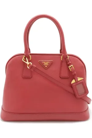 Prada Pre-owned, Dame, Lyserød, ONE SIZE, Uld, Pre-owned Laeder hndtasker
