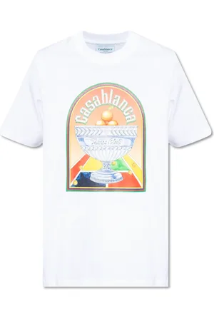 Casablanca Top, Herre, Hvid, L, Bomuld, Printet T-shirt