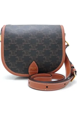 Céline Pre-owned, Dame, Brun, ONE SIZE, Uld, Pre-owned Laeder celine-tasker