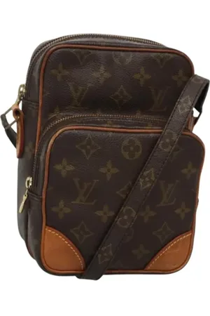 LOUIS VUITTON Pre-owned, Dame, Brun, ONE SIZE, Uld, Pre-owned canvas tasker