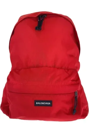 Balenciaga Pre-owned, Herre, Rød, ONE SIZE, Uld, Pre-owned Canvas rygsaekke
