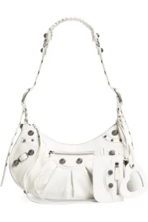 Balenciaga Taske, Dame, Hvid, ONE SIZE, Uld, Hvid Arena Lammskind Skuldertaske