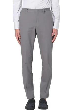 HUGO BOSS Bukser, Herre, Grå, XL, Bomuld, Blå SlimFit Bomuldsblandingsbukser