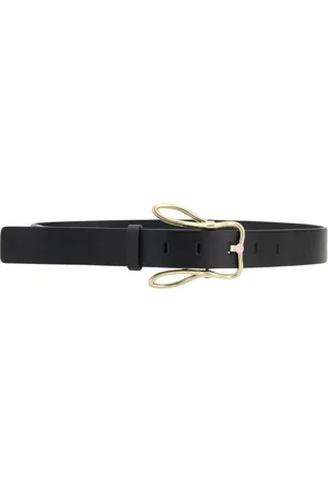 Bottega Veneta Tilbehør, Dame, Sort, 90 CM, Læder, Elegant Læder Spænde Bælte