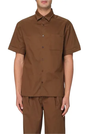 A.P.C. Skjorte, Herre, Brun, S, Bomuld, Klassisk Brun Casual Skjorte
