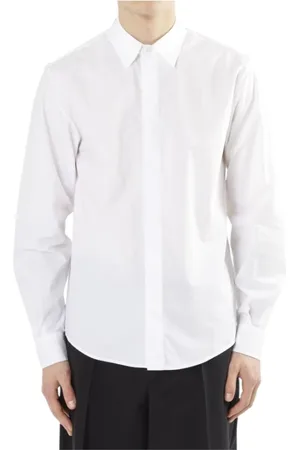 VALENTINO Skjorte, Herre, Hvid, 2XL, Bomuld, Hvid bomuldsskjorte