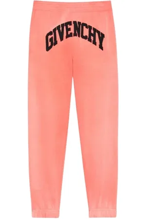 Givenchy Bukser, Herre, Lyserød, S, Bomuld, Bue Logo Joggers