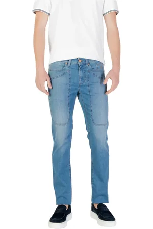 Jeckerson Jeans, Herre, Blå, W35, Bomuld, Slim Jeans til Mænd, Høj Kvalitet