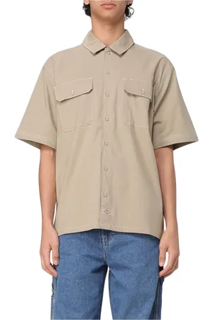 Dickies Skjorte, Herre, , L, Sand Button-Up Skjorte