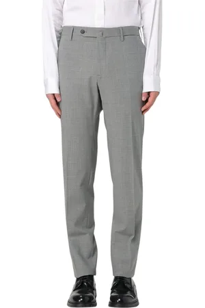 Incotex Bukser, Herre, Grå, M, Uld, Slim Fit Grå Bukser