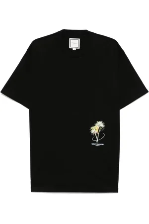 WOOYOUNGMI Top, Herre, Sort, S, Casual T-shirt i trendy stil