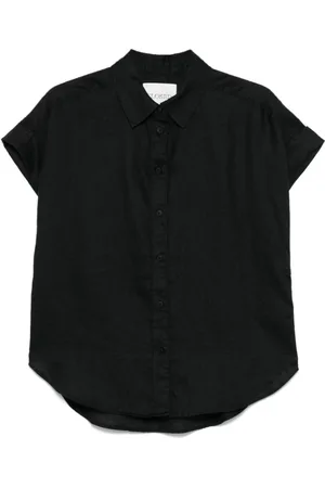 Closed Bluser & Skjorter, Dame, Sort, S, Sort Button-Up Skjorte Klassisk Stil