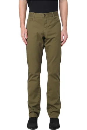 Saint Laurent Bukser, Herre, Grøn, W31, Khaki Casual Bukser Moderne Stil