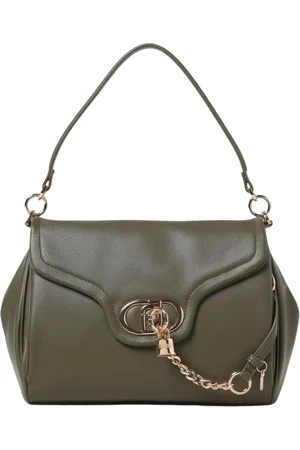 Liu Jo Taske, Dame, Grøn, ONE SIZE, Uld, Elegant Creme Skuldertaske