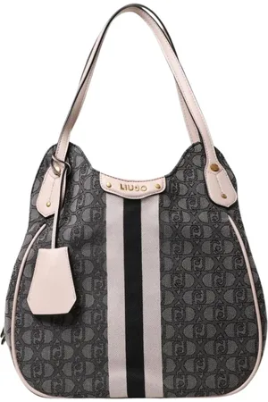 Liu Jo Taske, Dame, Sort, ONE SIZE, Uld, Tote taske med logo mønster