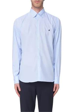 BROOKSFIELD Skjorte, Herre, Blå, 5XL, Bomuld, Hvid Skjorte Casual Stil