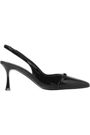 Karl Lagerfeld Sko, Dame, Sort, 40 EU, Lakerede Slingback Hæle