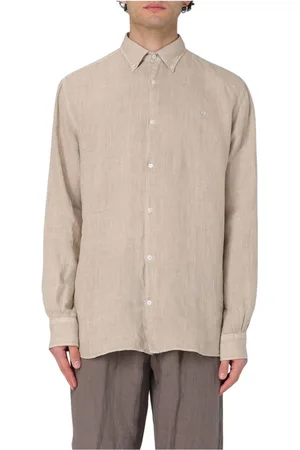 BROOKSFIELD Skjorte, Herre, , 3XL, Linned, Hvid Linnedskjorte