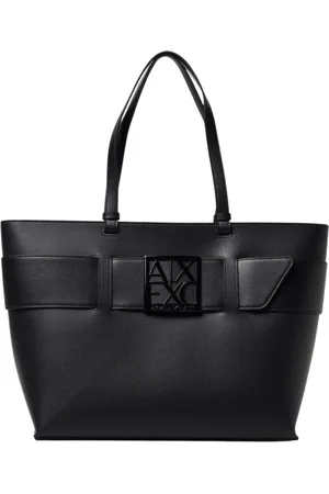 Armani Exchange Taske, Dame, Sort, ONE SIZE, Uld, Elegant Sort Tote Taske