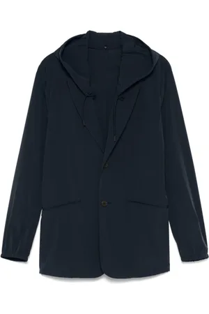 Emporio Armani Jakke, Herre, Blå, XL, Blå eksklusive jakker med aftagelig hætte