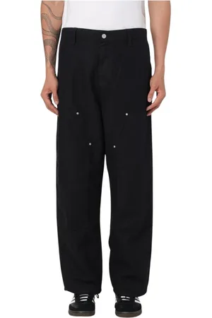 Carhartt Bukser, Herre, Sort, L, Bomuld, Holdbare arbejdsbukser