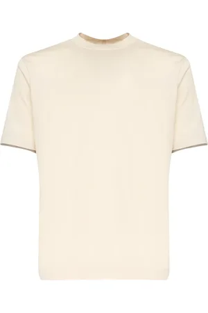 Giuliano Galiano Top, Herre, , M, Hvide Crew Neck T-shirts og Polos