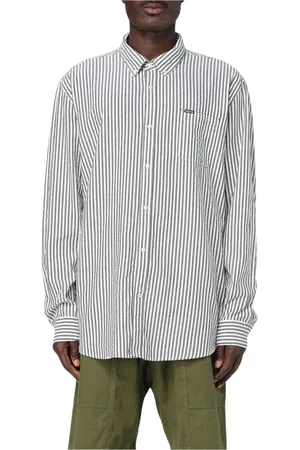 Barbour Skjorte, Herre, Blå, 3XL, Bomuld, Blå Stribet Langærmet Skjorte
