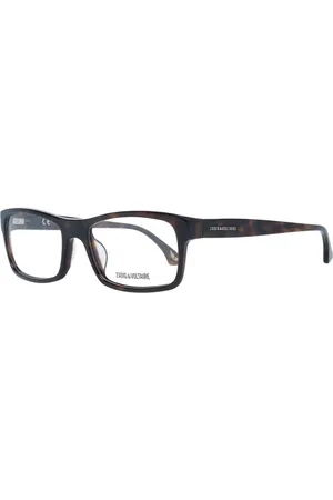 Zadig & Voltaire Tilbehør, unisex, Brun, ONE SIZE, Uld, Brun Rektangulære Optiske Briller