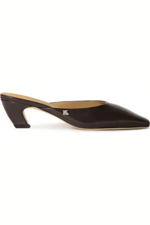 Kazar Sko, Dame, Brun, 36 EU, Uld, Slip-on mules med fuld front