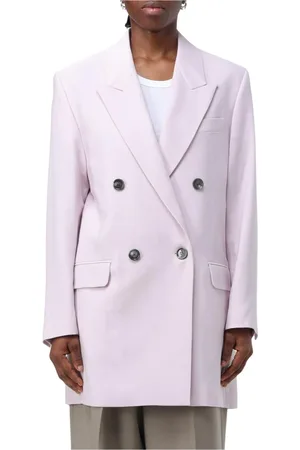 Ami Jakke, Dame, Lyserød, XS, Uld, Afslappet Blazer Jakke
