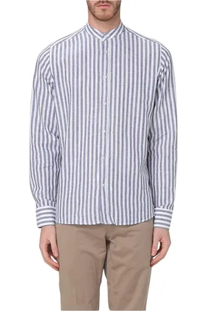 Manuel Ritz Skjorte, Herre, Blå, M, Beige Button-Up Skjorte, Klassisk Stil