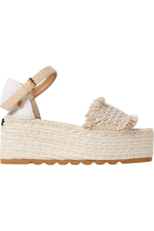Stella McCartney Sko, Dame, , 36 EU, Jute, Frynse Detalje Espadrilles Sandaler