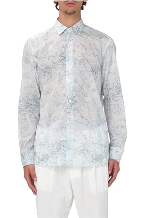 Etro Skjorte, Herre, Flerfarvet, 5XL, Elegant Blomstret Skjorte