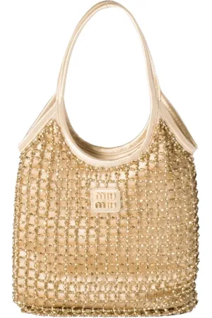 Miu Miu Taske, Dame, , ONE SIZE, Uld, Platinum Beaded Skuldertaske