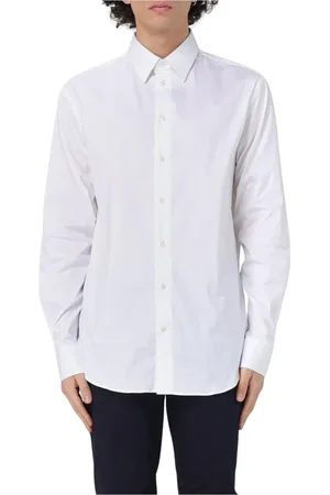Emporio Armani Skjorte, Herre, Hvid, L, Tidløs hvid knap-op skjorte