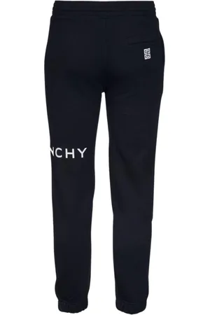 Givenchy Bukser, Herre, Sort, L, Bomuld, Sort LogoPrint Joggers