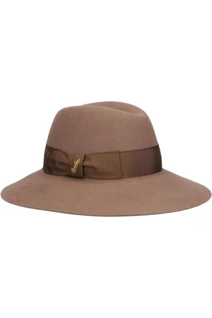 Borsalino Tilbehør, Dame, Brun, L, Luksus Castagna Filt Hat