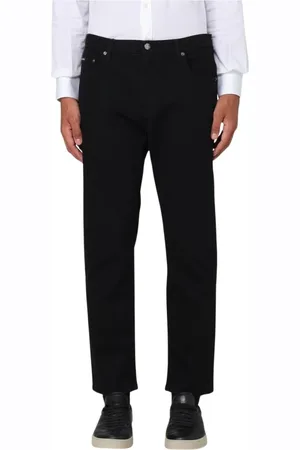 Dolce & Gabbana Jeans, Herre, Sort, M, Bomuld, Sorte Straight Leg Bukser