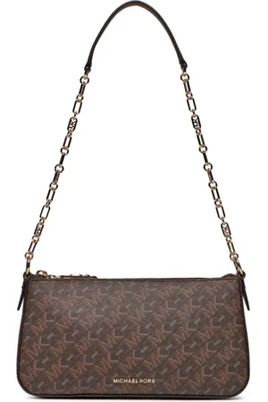 Michael Kors Taske, Dame, Brun, ONE SIZE, Bomuld, Empire Medium Chain-Link Pochette