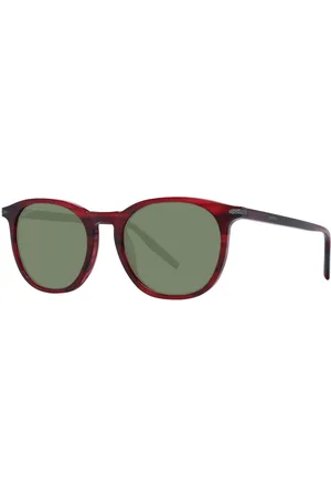 Serengeti Tilbehør, unisex, Rød, ONE SIZE, Uld, Rød Unisex Solbriller Rund Polariseret