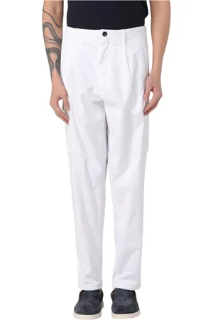 Giorgio Armani Bukser, Herre, Hvid, M, Allround Hvide Casual Bukser